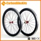 700C 50x25mm 24 fori clincher superficie freno in lega cerchio in carbonio per bici da corsa 700C 50x25mm 24 fori clincher superficie freno in lega cerchio in carbonio per bici da corsa